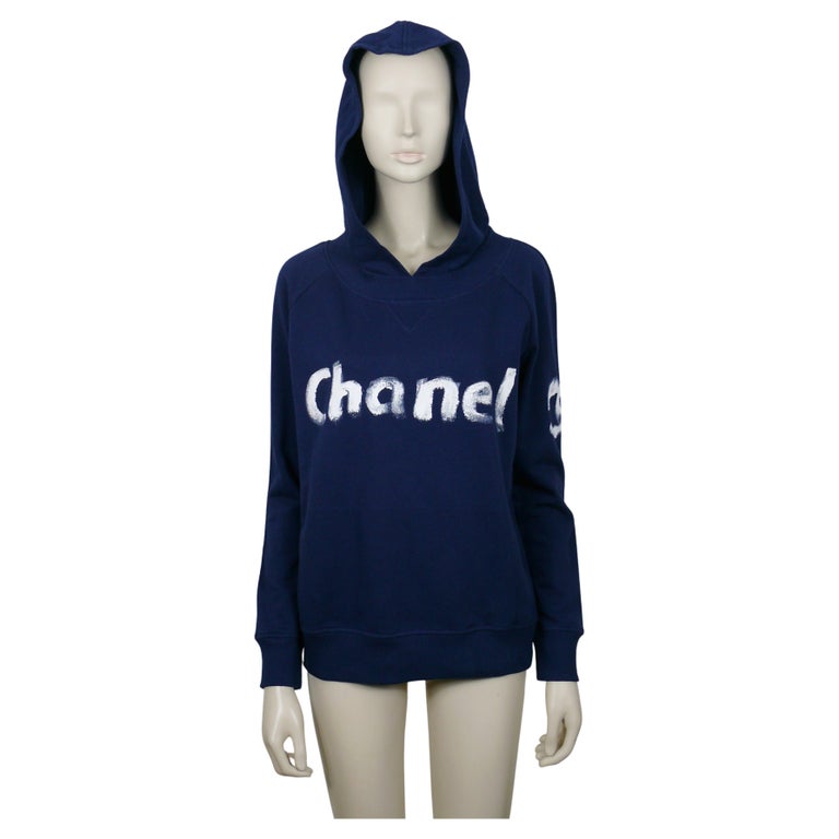 Chanel Christmas 2013 Vips Limited Edition Hooded Cotton Sweatshirt Size M
