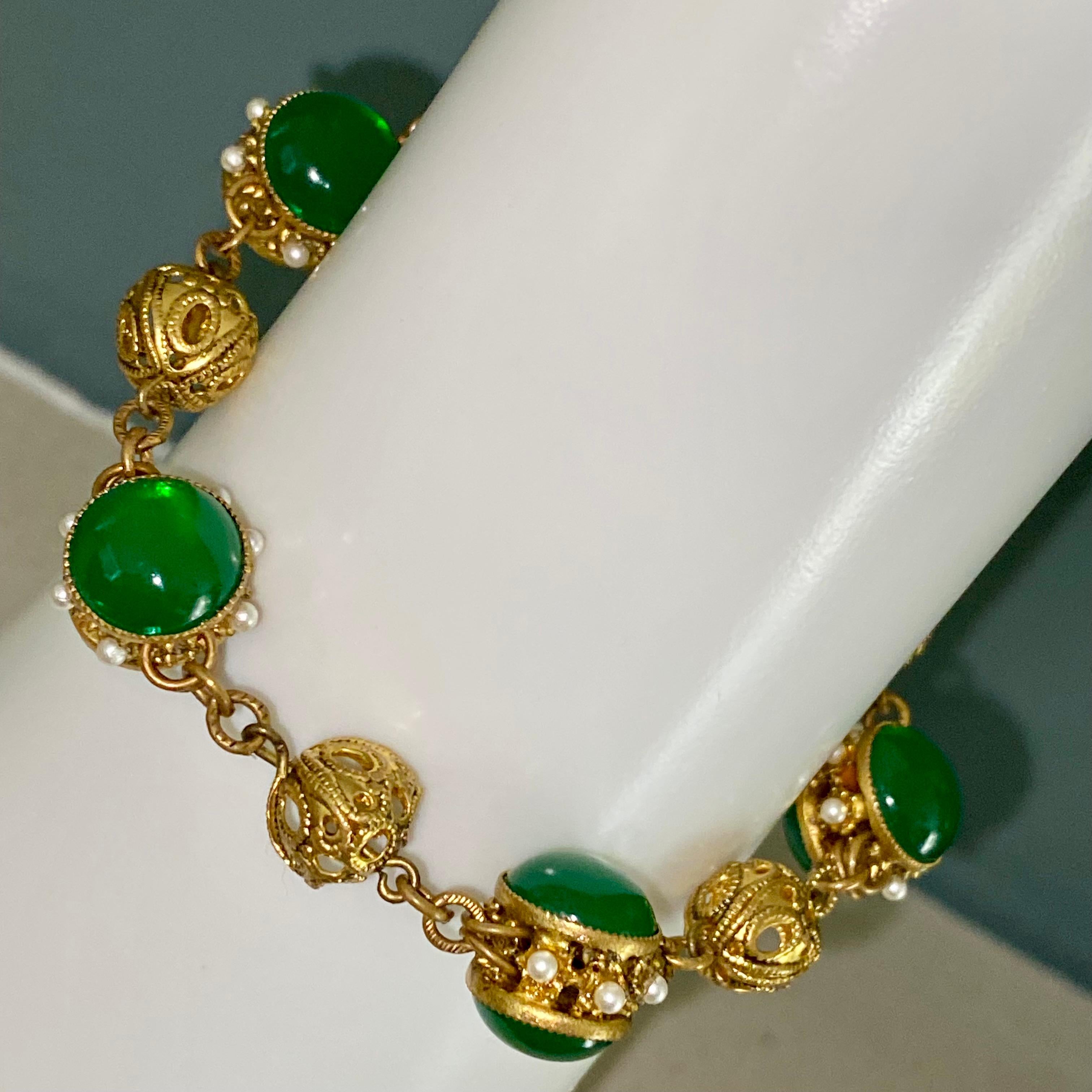 Chanel Chrysoprase Bracelet by Robert Goossens. For Sale 6