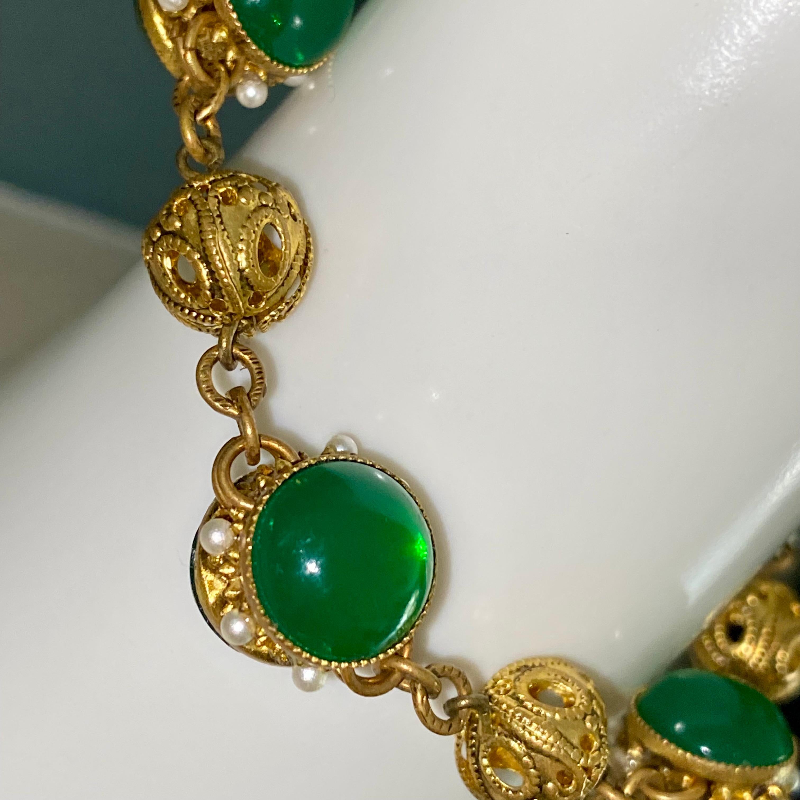 Chanel Chrysoprase Bracelet by Robert Goossens. For Sale 2