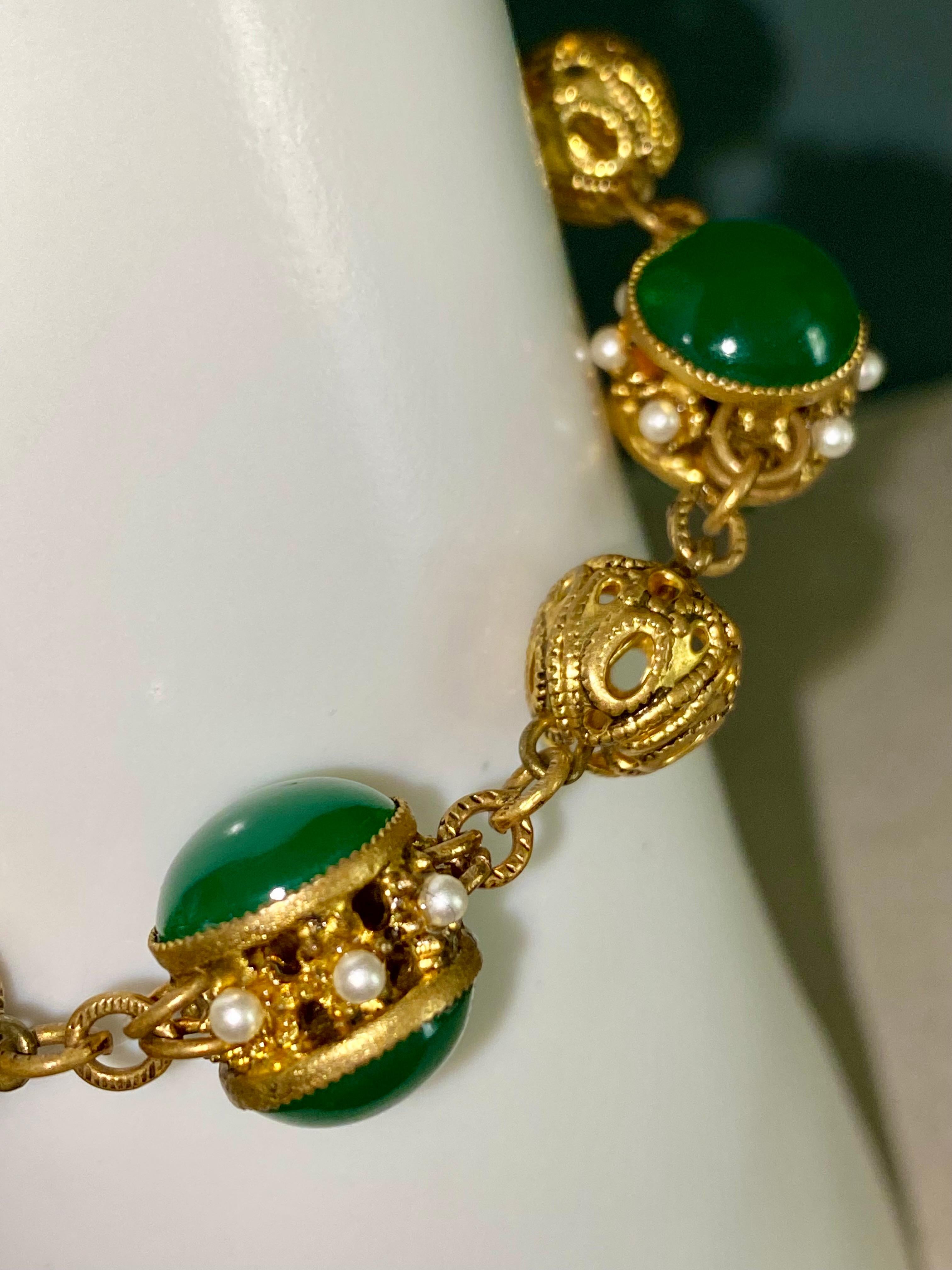 Chanel Chrysoprase Bracelet by Robert Goossens. For Sale 4