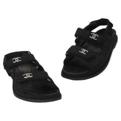 Chanel Quilted Sandals - 9 For Sale on 1stDibs