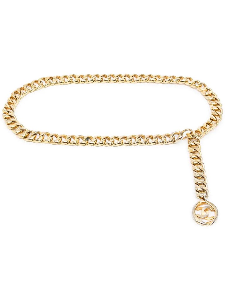 Chanel Chunky Chain Belt 1980s at 1stDibs