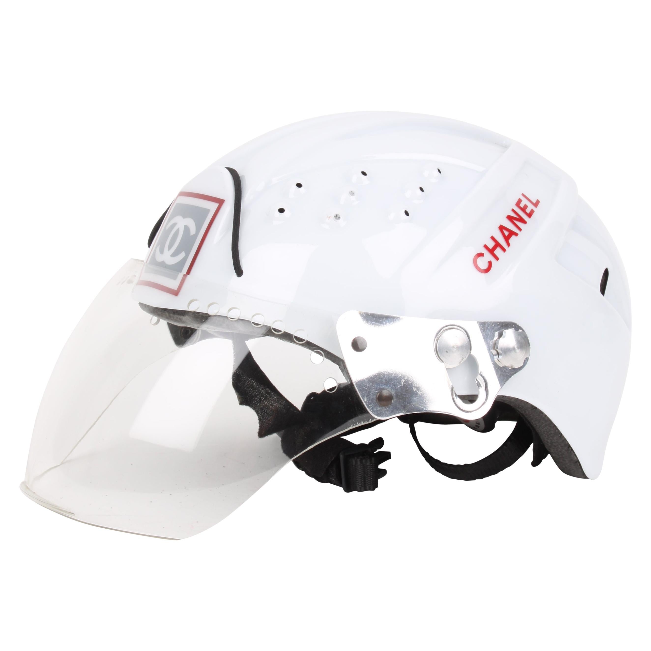 CHANEL circa 1990s Edition Sport Line CC Logo Mountain Climbing Helmet For Sale