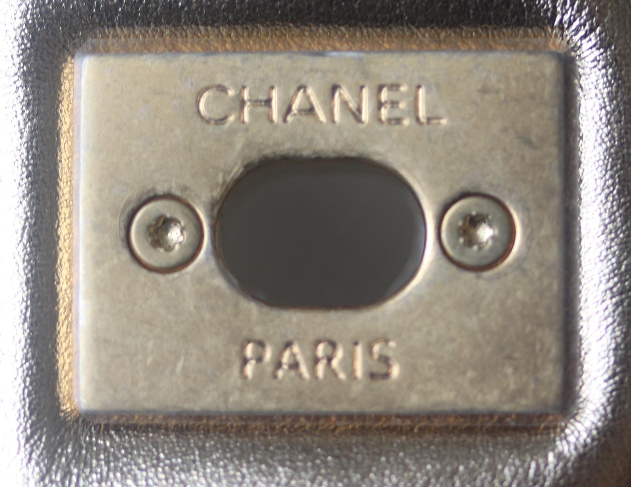 Women's Chanel Circle C Calfskin Square Flap Bag 