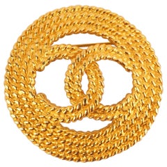 Chanel Circular Brooch with CC Logo, 2008