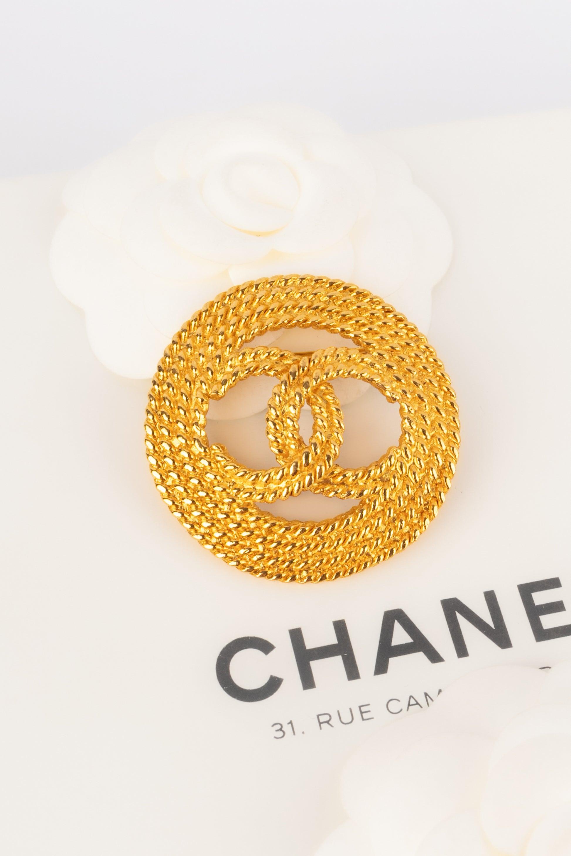 Chanel Circular Brooch with CC Logo, 2008 2