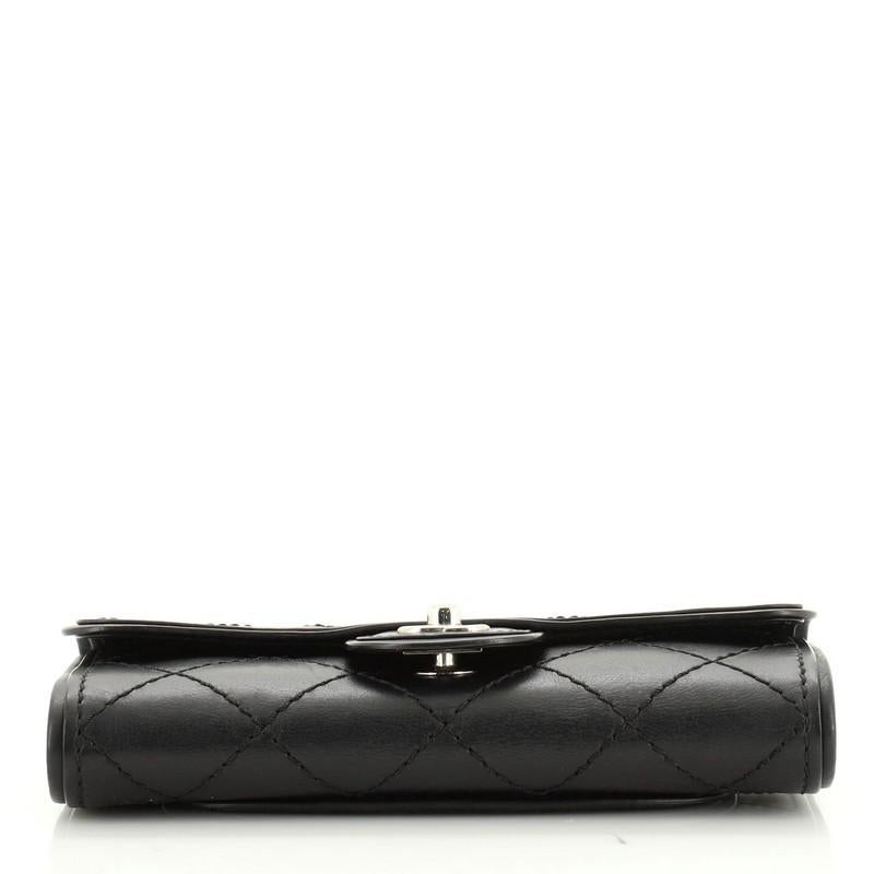 Black Chanel Citizen Chain Clutch Quilted Calfskin Small 