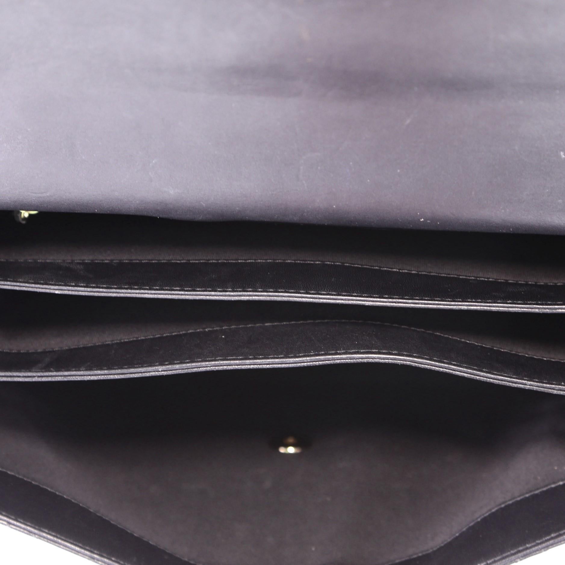 Black Chanel Citizen Chic Top Handle Bag Quilted Lambskin Medium