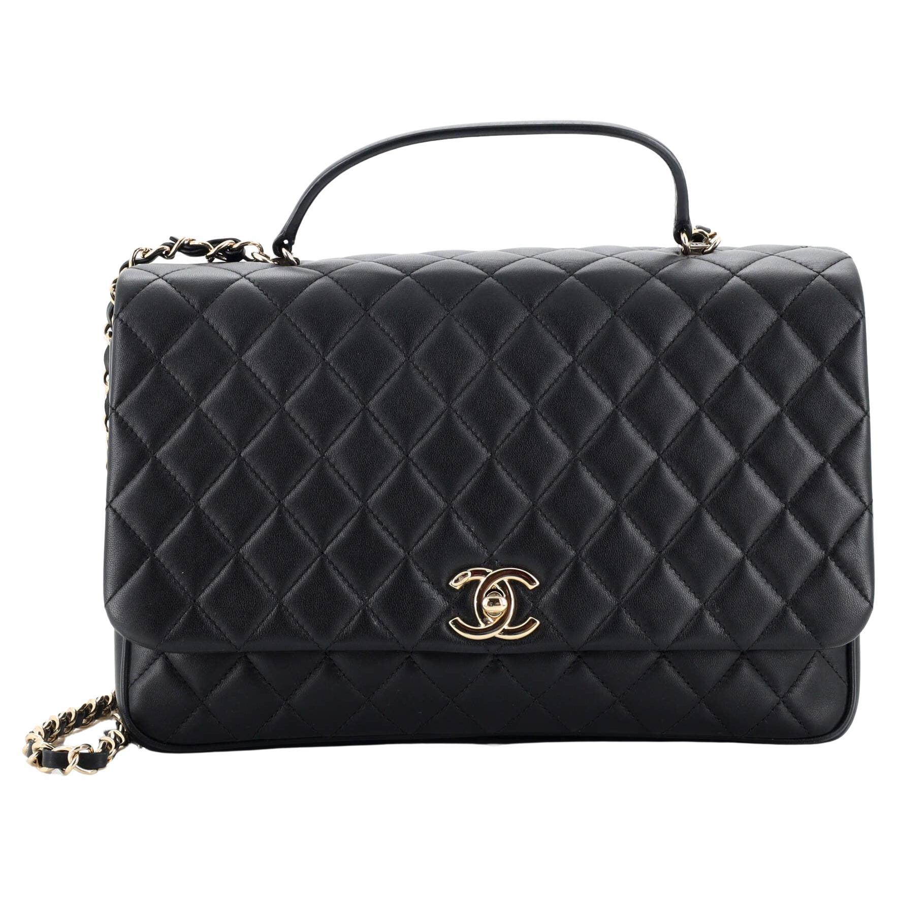 Chanel Citizen Chic Top Handle Bag Quilted Lambskin Medium at 1stDibs