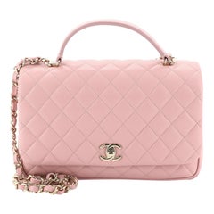 Chanel Citizen Chic Tasche mit oberem Griff:: gestepptes Lammleder:: klein