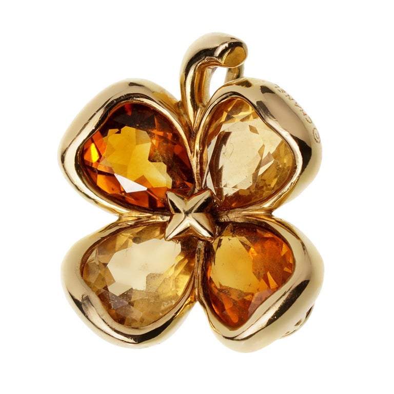Chanel Gold And Citrine Clover Pendant Available For Immediate Sale At  Sotheby's