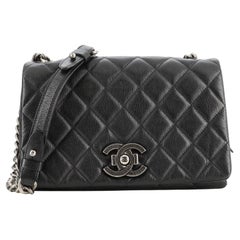 Chanel City Rock Flap Bag Quilted Goatskin Small
