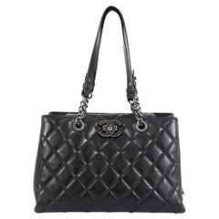 Chanel City Rock Shopping Tote Quilted Goatskin Large