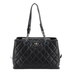 Chanel City Rock Shopping Tote Quilted Goatskin Large 