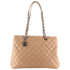 Chanel City Shopping Tote Quilted Caviar Large