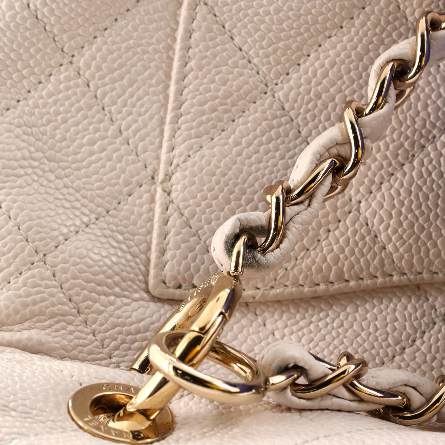 Chanel City Walk Flap Bag Quilted Caviar Small 5