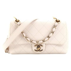 Chanel City Walk Flap Bag Quilted Caviar Small