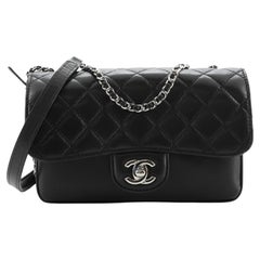 Chanel Clams Pocket Flap Bag Quilted Lambskin Small