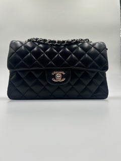 Chanel Classic 11.13 Black Leather Bag 2011