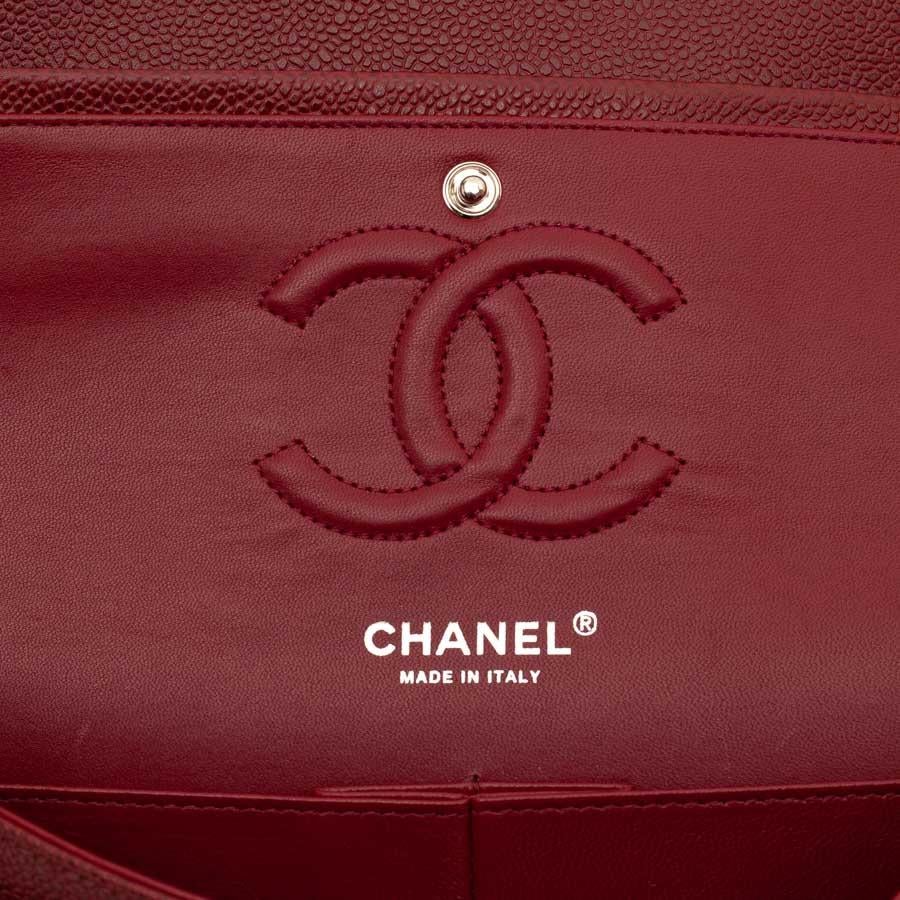 CHANEL Classic 25 Burgundy Leather Bag 8