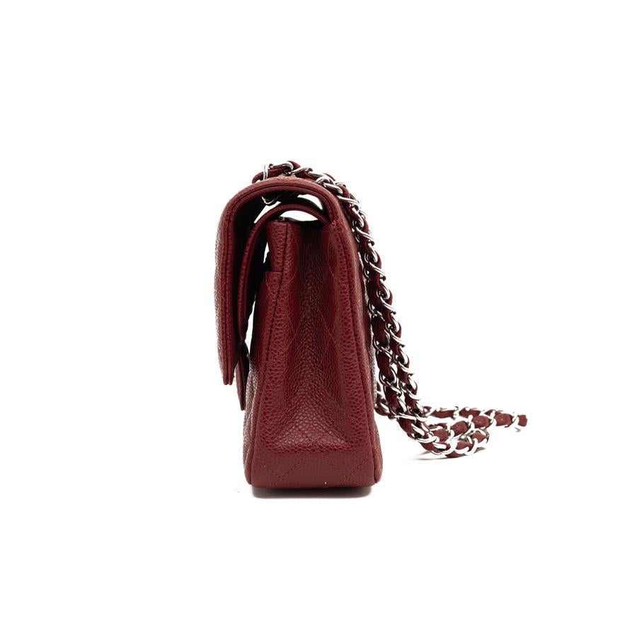 Brown CHANEL Classic 25 Burgundy Leather Bag
