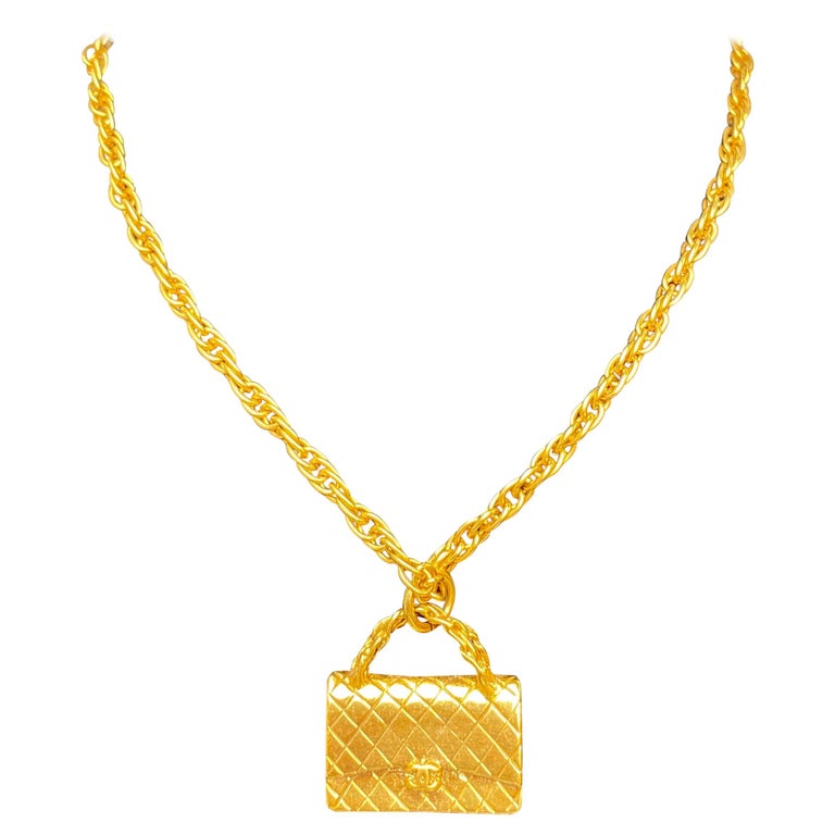 Chanel Classic 2.55 Flap Bag Charm Necklace