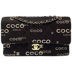 Chanel Classic 26 cm Bag Limited Edition in Black and White Jersey, 2011