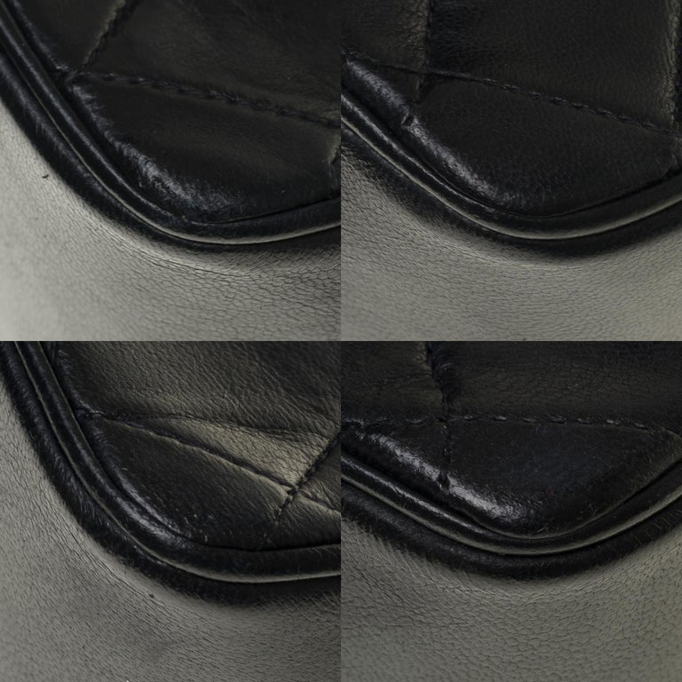 Baguette 27cm Grey Lambskin Gold Hardware