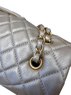 Chanel Classic Airline XXL Gold Caviar Flap Bag with gold hardware