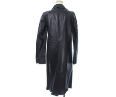 Chanel Classic Black Leather Coat