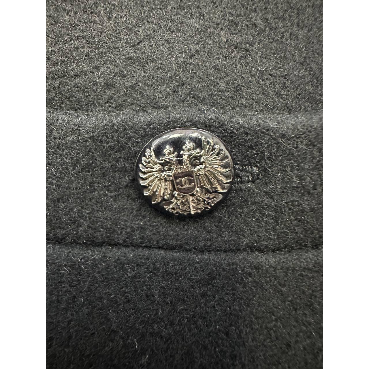 Chanel Klassisches Kleid aus schwarzer Wolle - Größe FR44 im Zustand „Hervorragend“ im Angebot in Krakow, PL