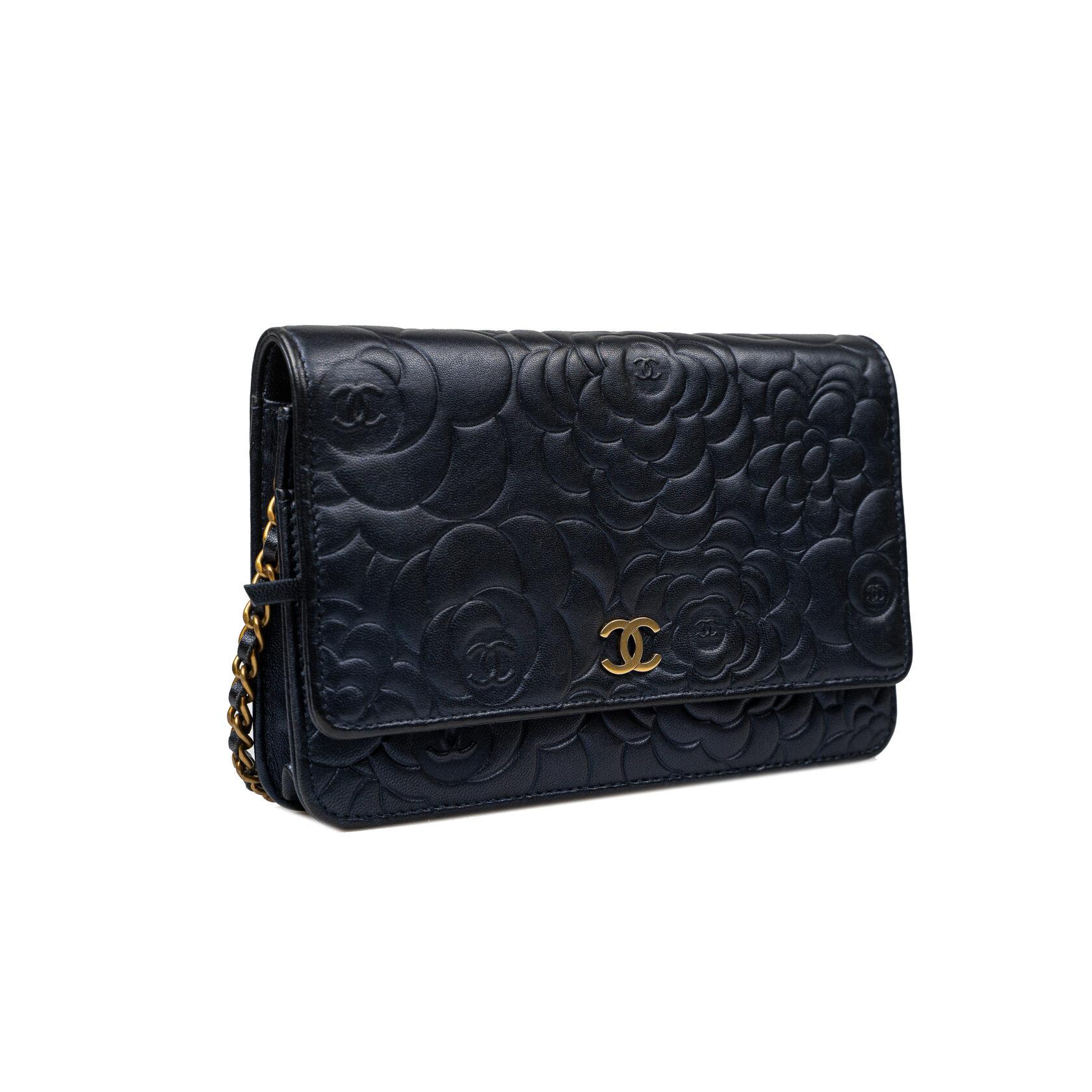 Chanel Classic Camellia Wallet On Chain (WOC) For Sale 11