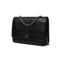 Chanel Classic Camellia Wallet On Chain (WOC)