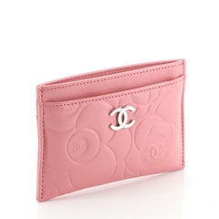 Chanel Classic Card Holder Camellia Lambskin