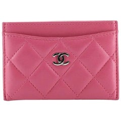 Chanel Classic Card Holder Quilted Lambskin at 1stDibs