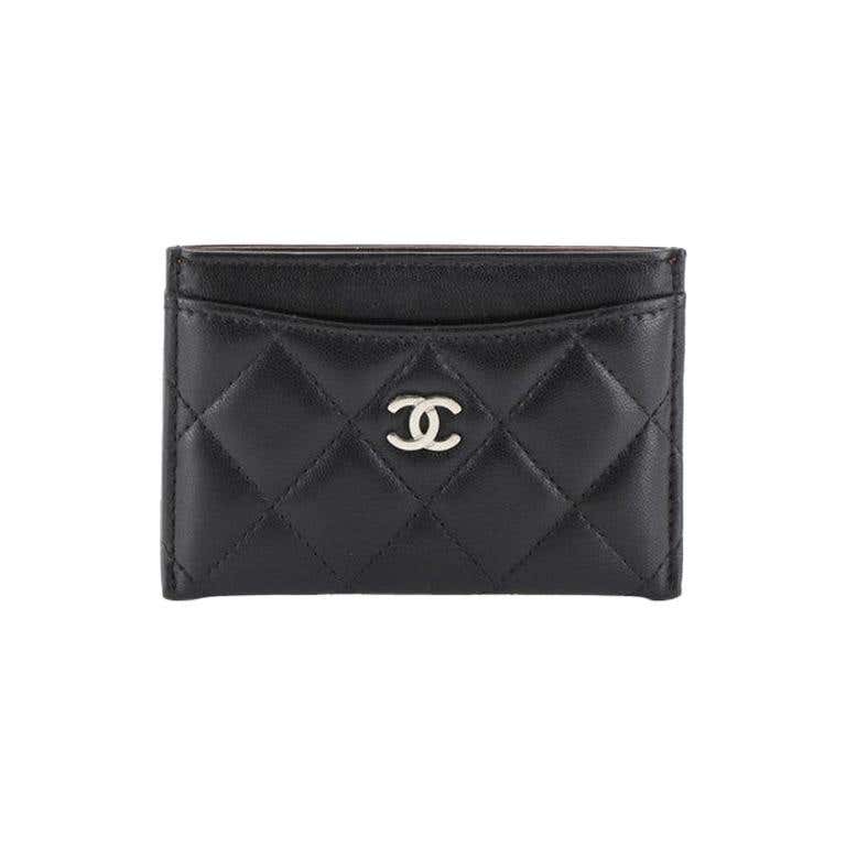 Chanel Classic Card Holder Quilted Lambskin at 1stDibs | chanel card holder