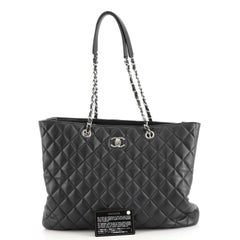 Chanel Classic CC Shopping Tote Quilted Calfskin Large