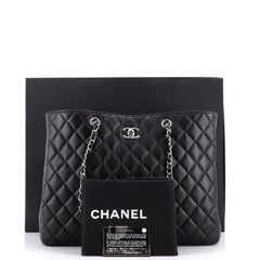 Chanel Classic CC Shopping Tote Quilted Calfskin Large