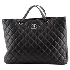 Chanel Classic CC Shopping Tote Quilted Calfskin Large