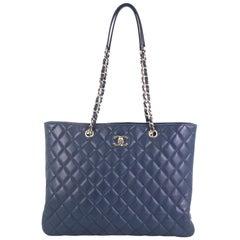  Chanel Classic CC Shopping Tote Quilted Calfskin Large