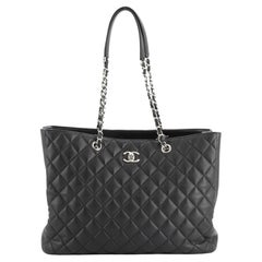 Chanel Classic CC Shopping Tote Quilted Calfskin Large