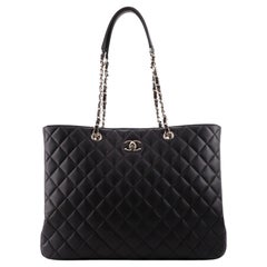 Chanel Classic CC Shopping Tote Quilted Calfskin Large