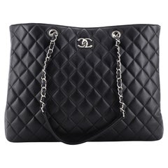 Chanel Classic CC Shopping Tote Quilted Calfskin Large