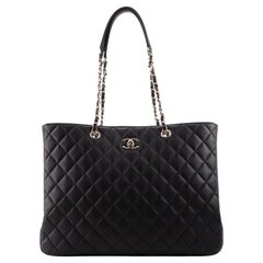 Chanel Classic CC Shopping Tote Quilted Calfskin Large