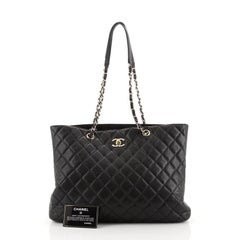 Chanel Classic CC Shopping Tote Quilted Caviar Large
