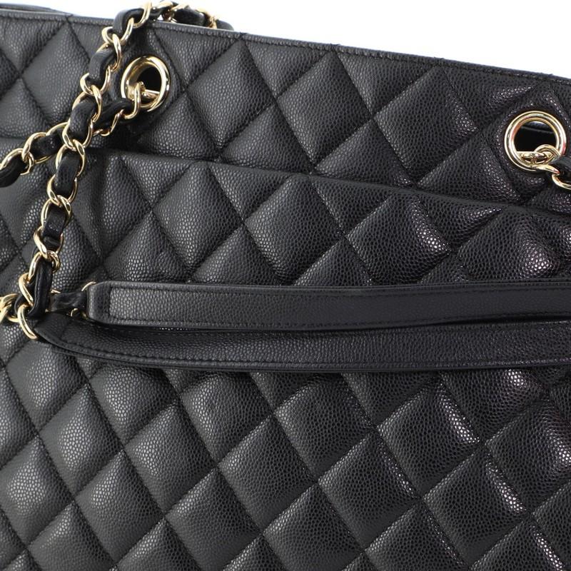 Chanel Classic CC Shopping Tote Quilted Caviar Large 3