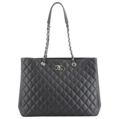 Chanel Classic CC Shopping Tote Quilted Caviar Large