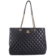 Chanel Classic CC Shopping Tote Quilted Caviar Large