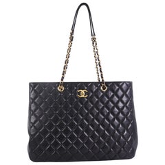 Chanel Classic CC Shopping Tote Quilted Caviar Large