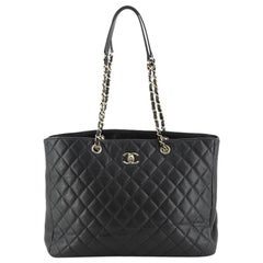 Chanel Classic CC Shopping Tote Quilted Caviar Large
